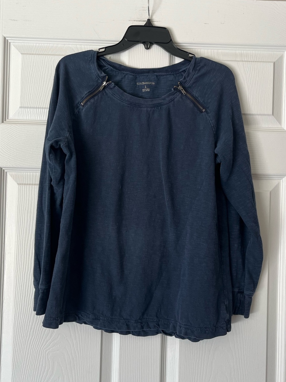 G.H. Bass & Co. Long Sleeve Shirt with Shoulder Zips